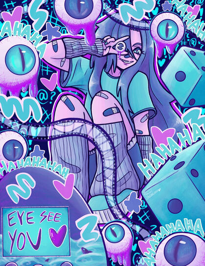 Eyeball Girl (Doodle Canvas) Eyeball Girl (Doodle Canvas)